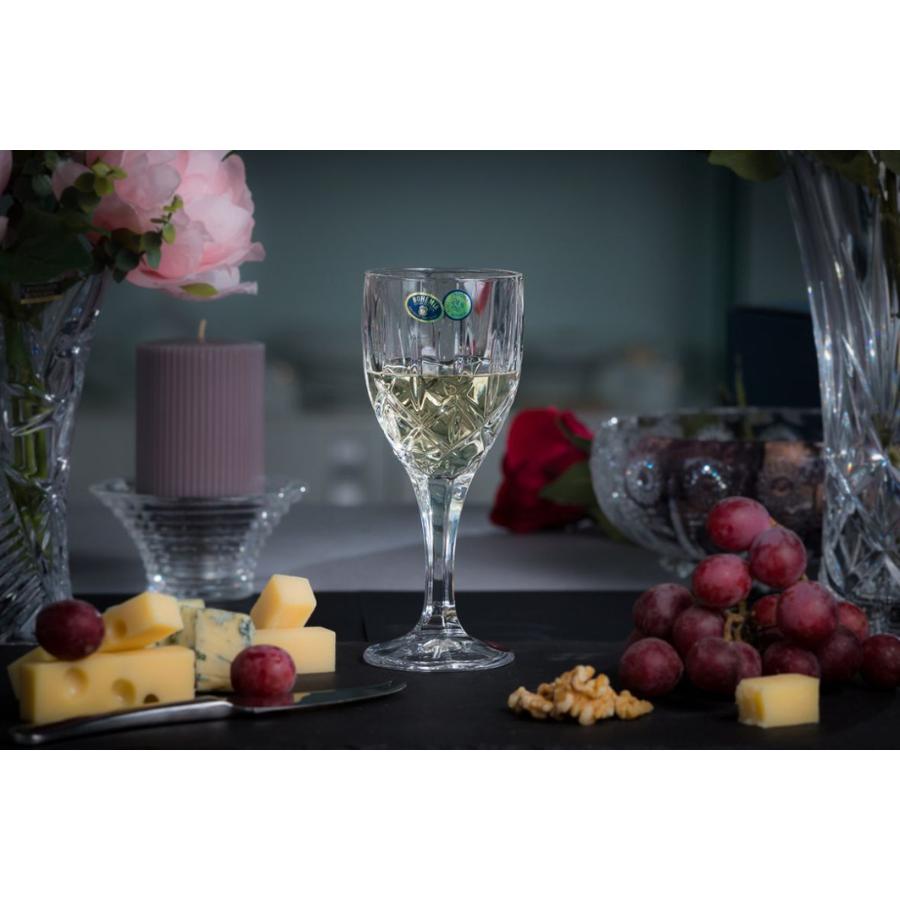 SHEFFIELD Set 6 pahare cristal Bohemia vin 330 ml